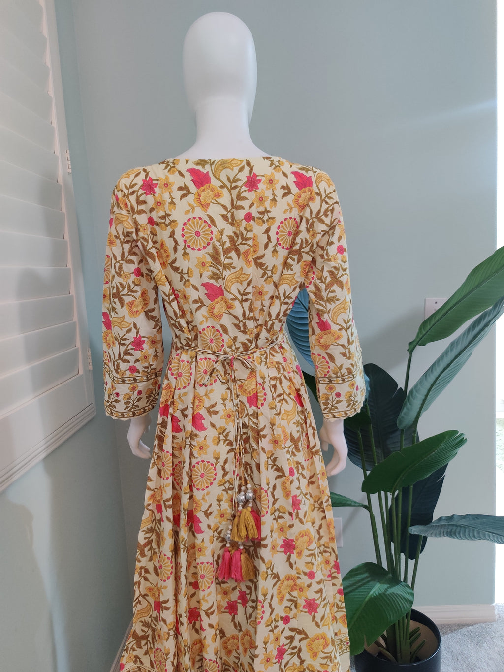 Cotton Floral Anarkali Kurta Set — Breezy, Graceful, Timeless