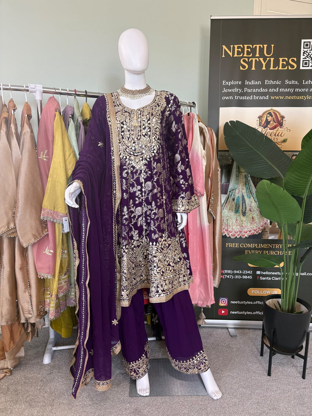 Wedding Wear Peplum style Farshi Salwar Suit