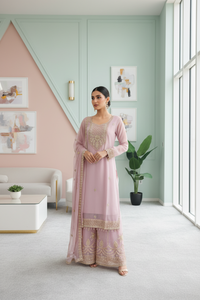 Pakistani Handwork Embroidered Plazzo Kurta Set