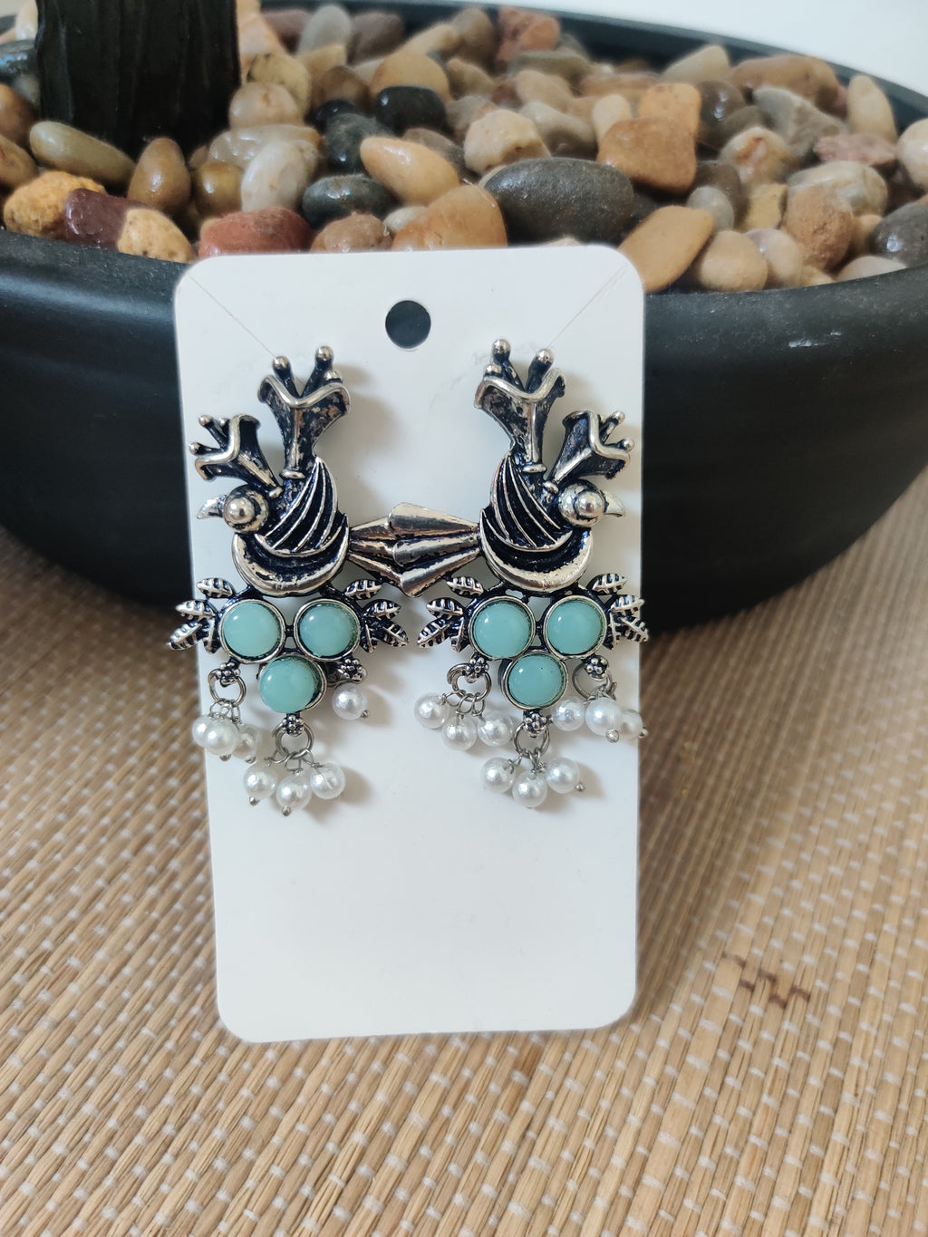 Antique Silver Charm Earrings
