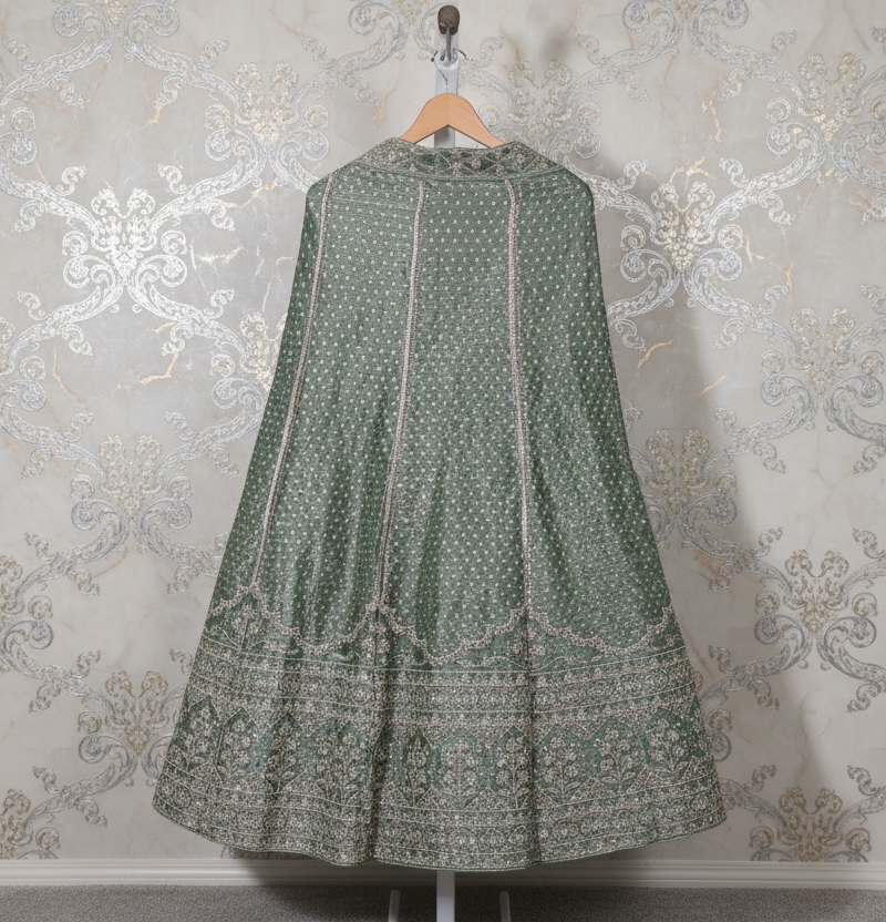 Burberry Mermaid Design Embroidered Lehenga Set