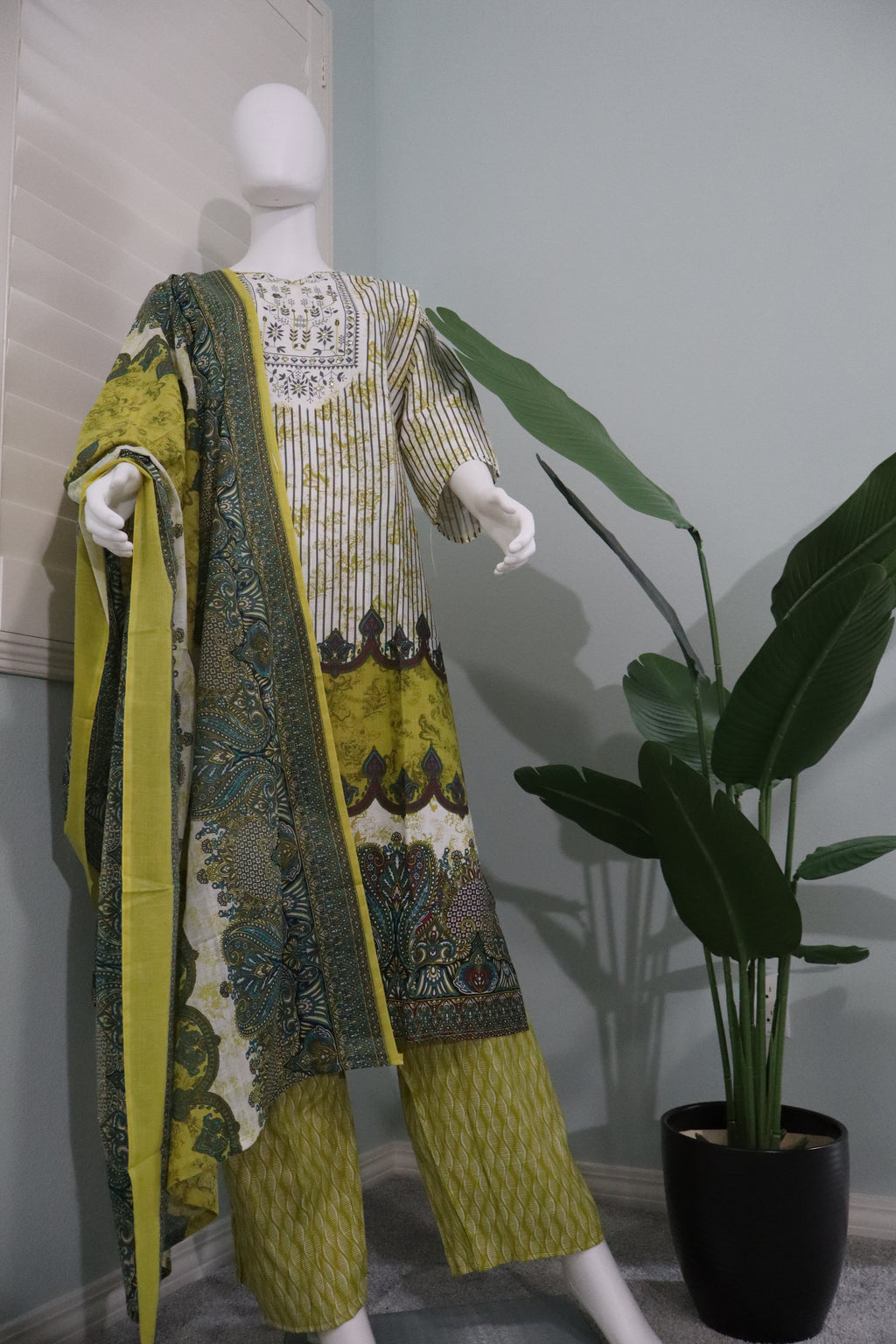 Plus Size Mandala Printed Cotton Kurta Set