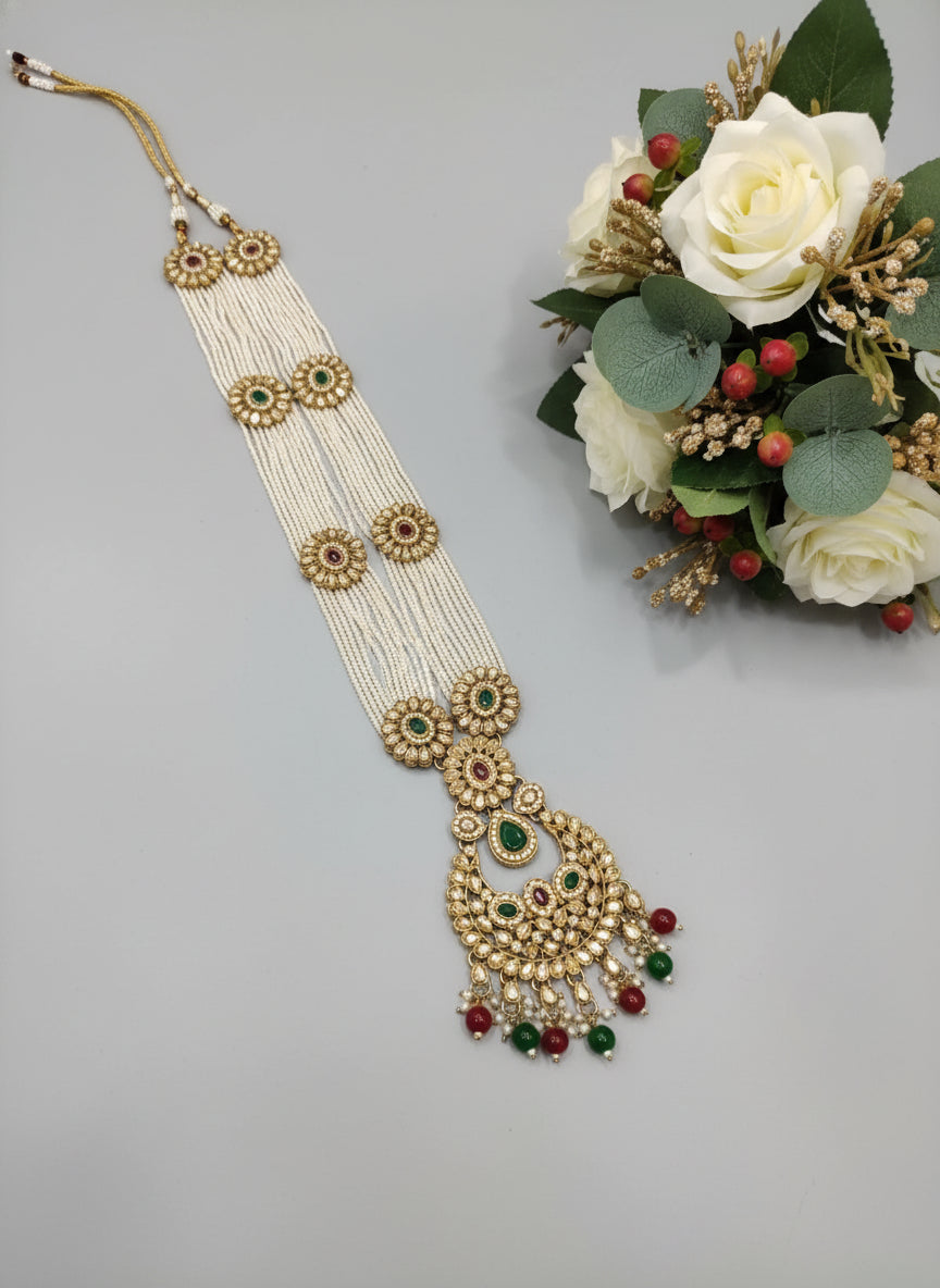 "Gulbahar Royale” – A Symphony of Florals and Festive Grace