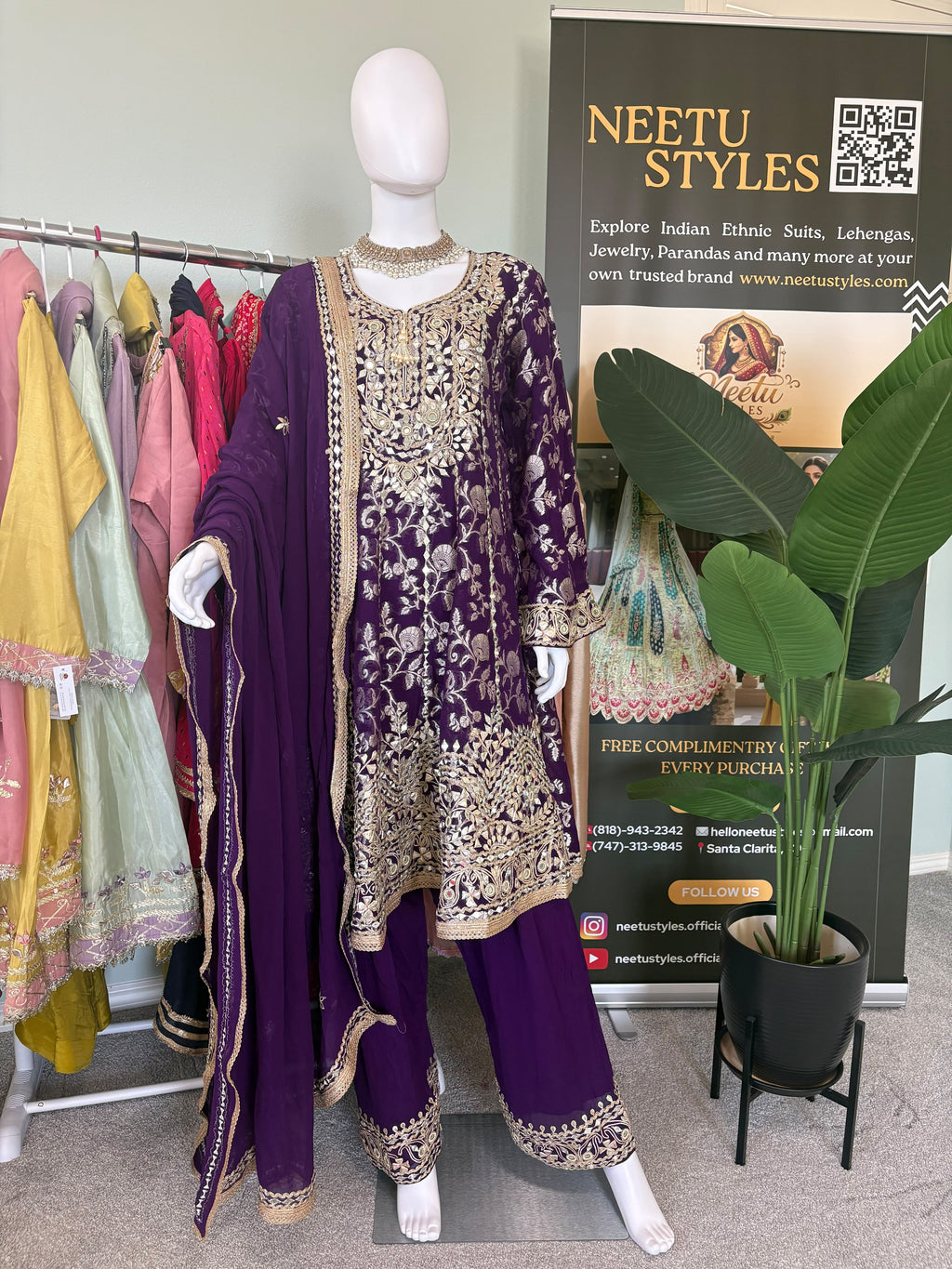 Wedding Wear Peplum style Farshi Salwar Suit