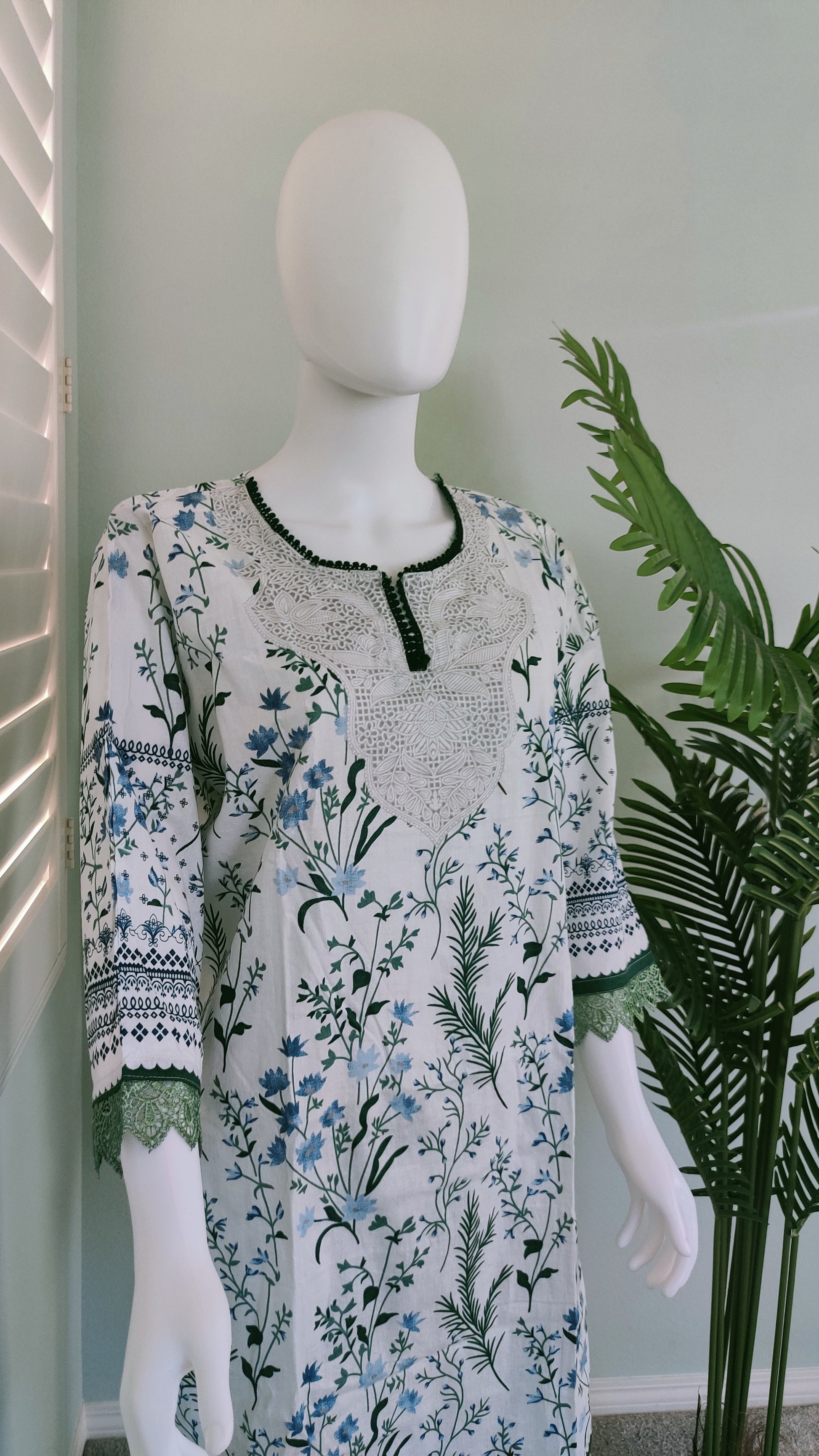 Whispers of Neem & Indigo – Cotton Suit Set